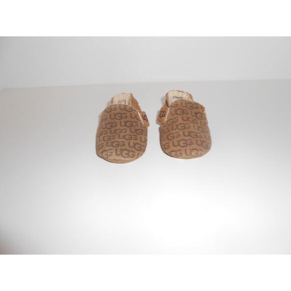 UGG Chestnut Baby Logo Pre-walker Roos Booties - Picture 2 of 16